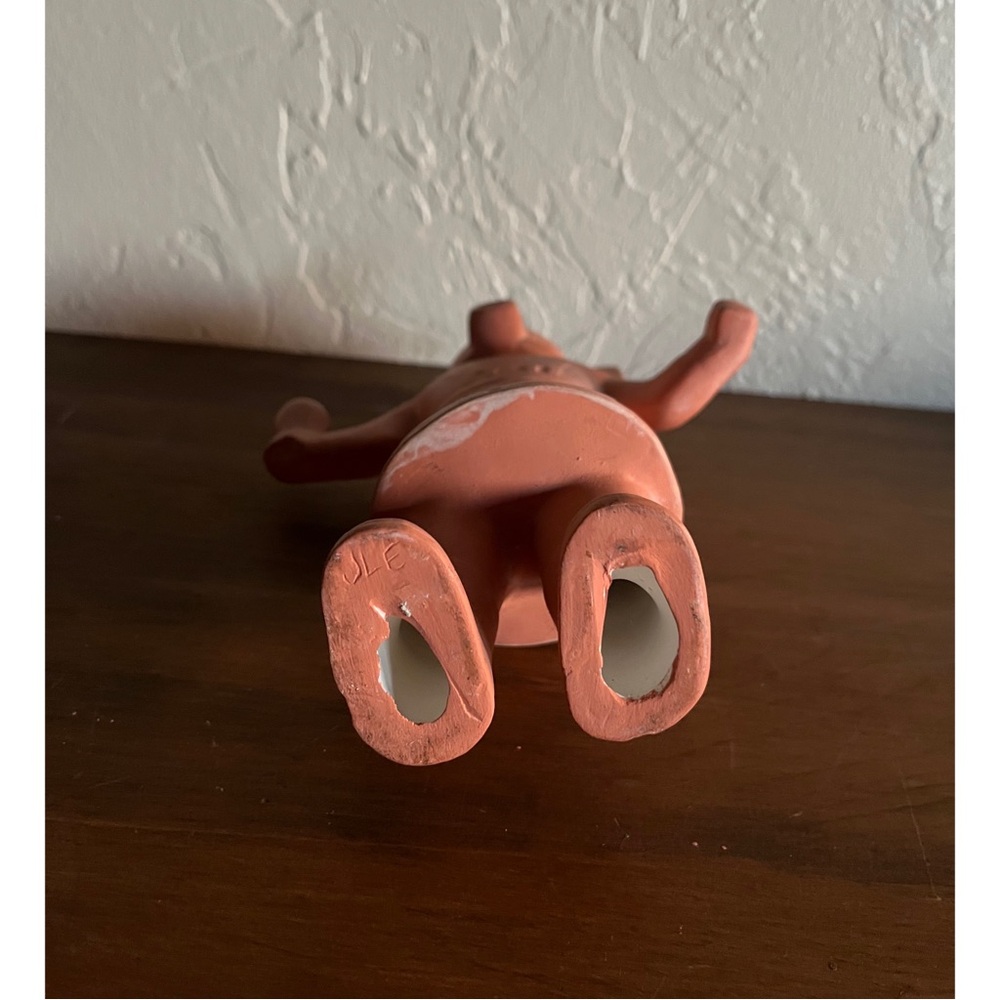 ✨Signed Navajo Native Terracotta Clay Figurine with Feathered Headdress✨ - Picture 8 of 9